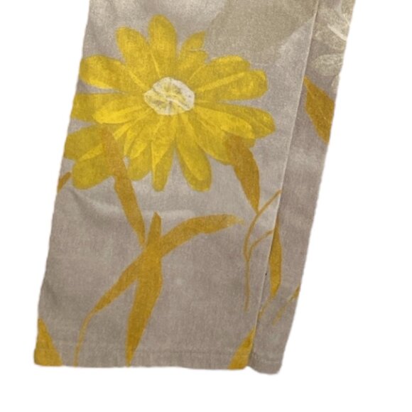 RARE SS2000 Roberto Cavalli Jeans Vintage Y2k Gray Yellow Floral Jeans Size 27 - Picture 12 of 13